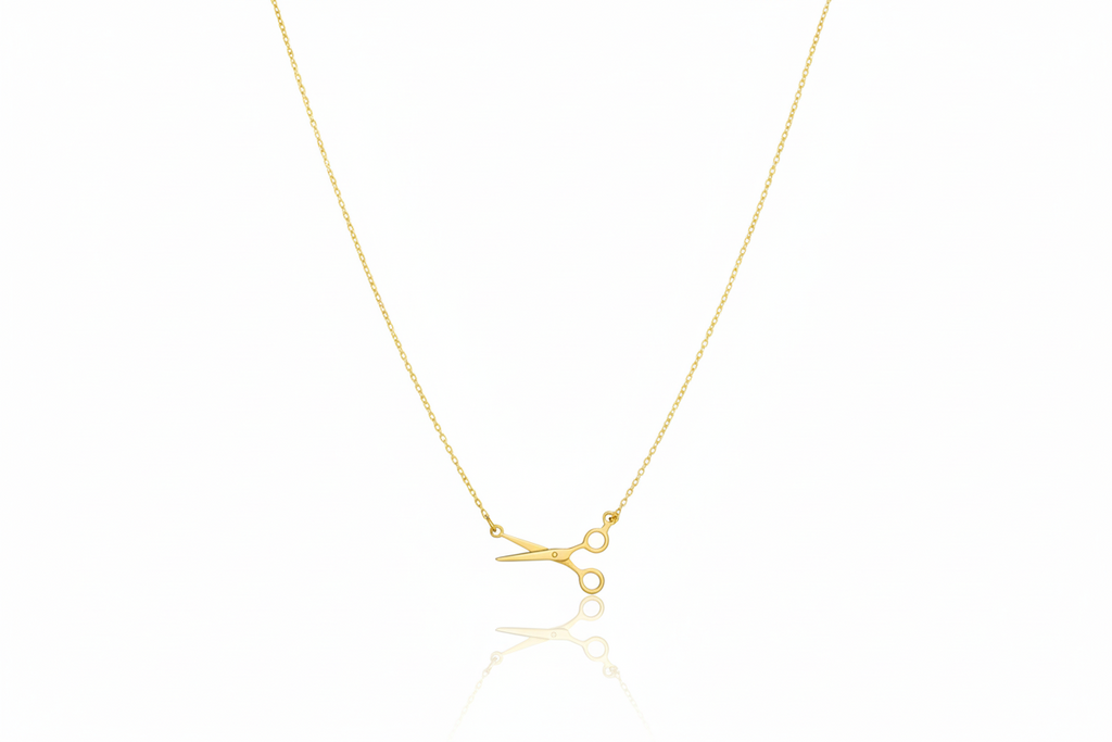 Tiny Lesbian Jewelry - Scissors Necklace in Silver, Gold, and Rose