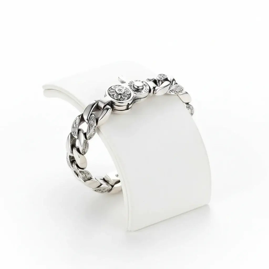 Vintage silver bracelet for men Retro Chain Link Jewelry for Men
