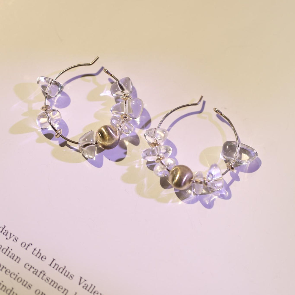 Crystal Halo Hoops