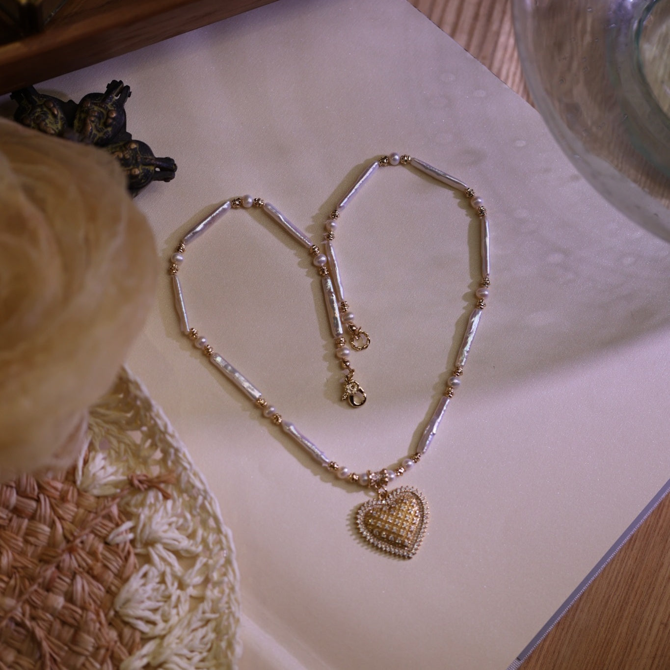 Ivory Tide Heart Necklace