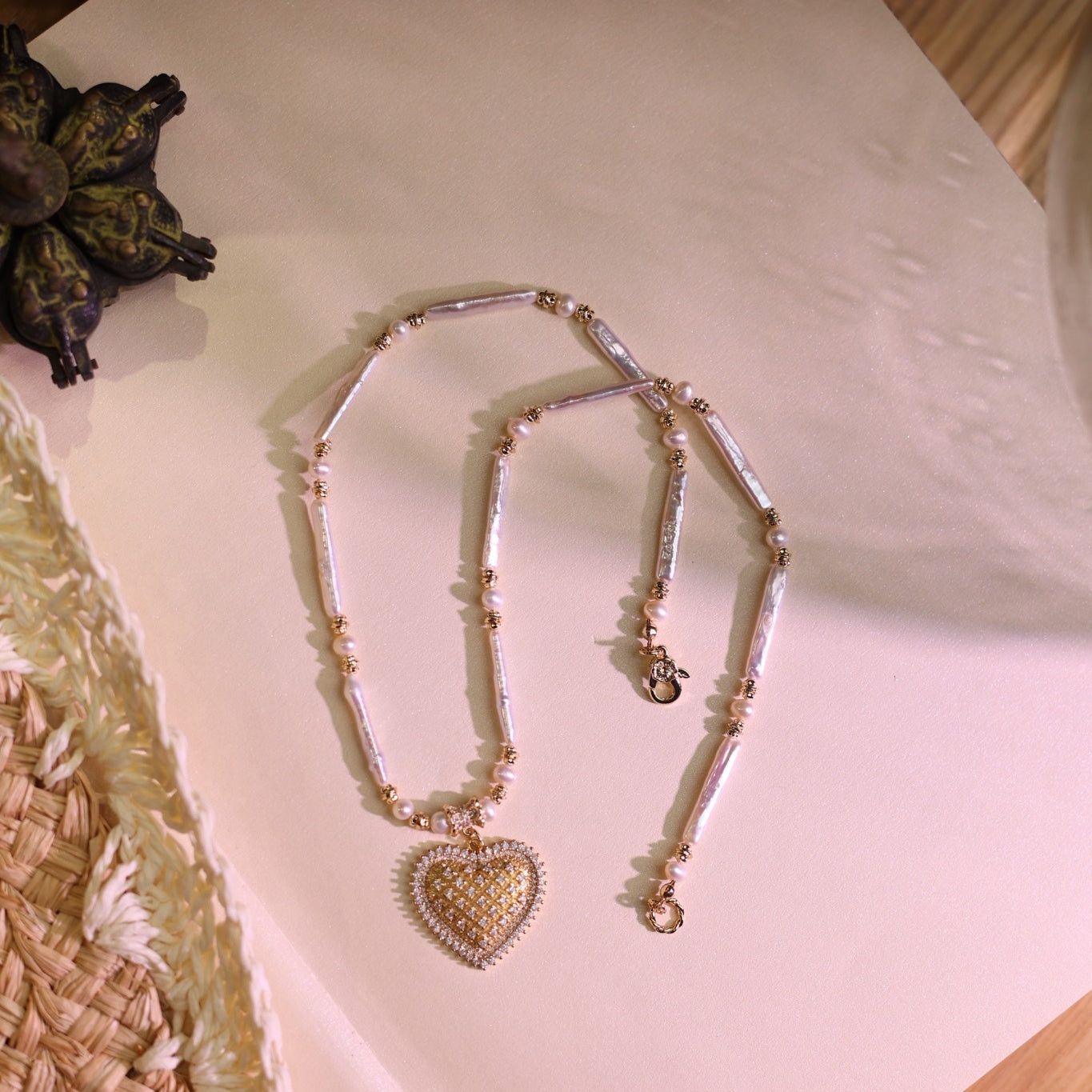 Ivory Tide Heart Necklace