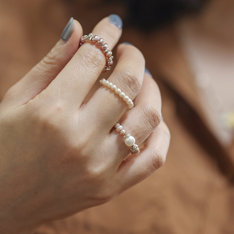 Lumière Pearl Ring – Three Variations