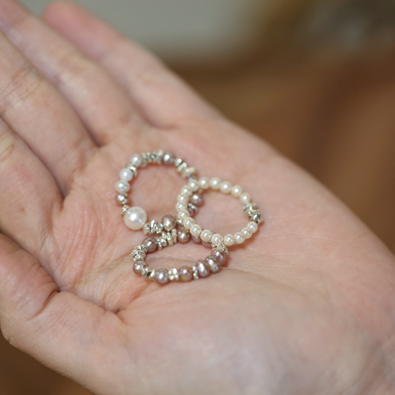 Lumière Pearl Ring – Three Variations