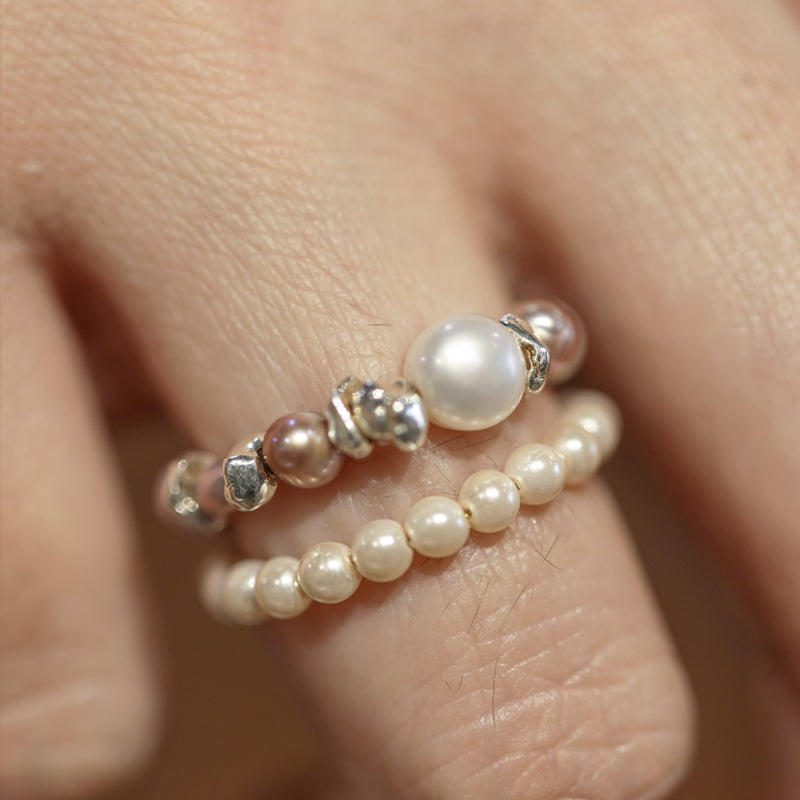 Lumière Pearl Ring – Three Variations