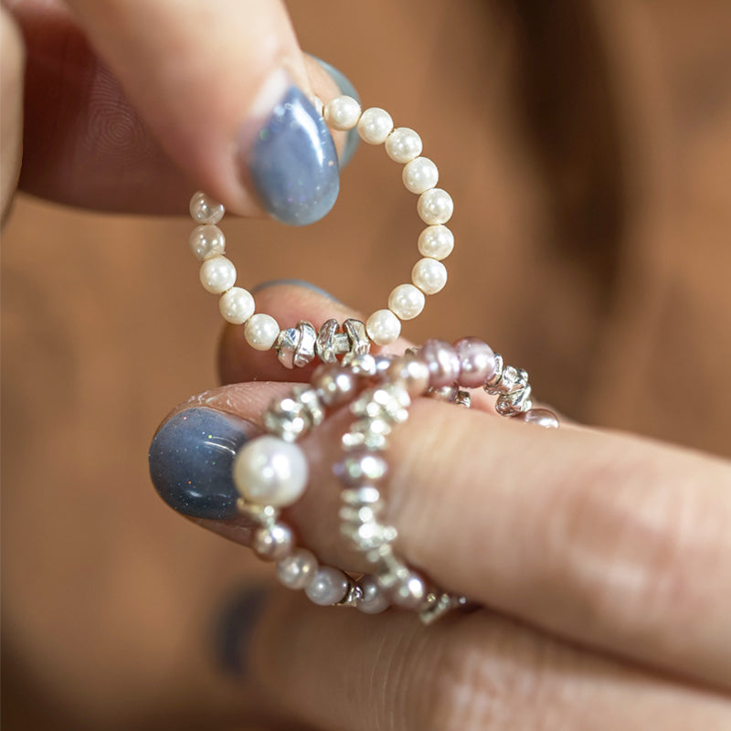 Lumière Pearl Ring – Three Variations
